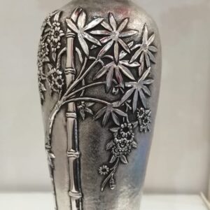 Antique Decorative Silver Flower Vase