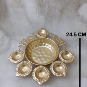 Multi Section Pooja Plates